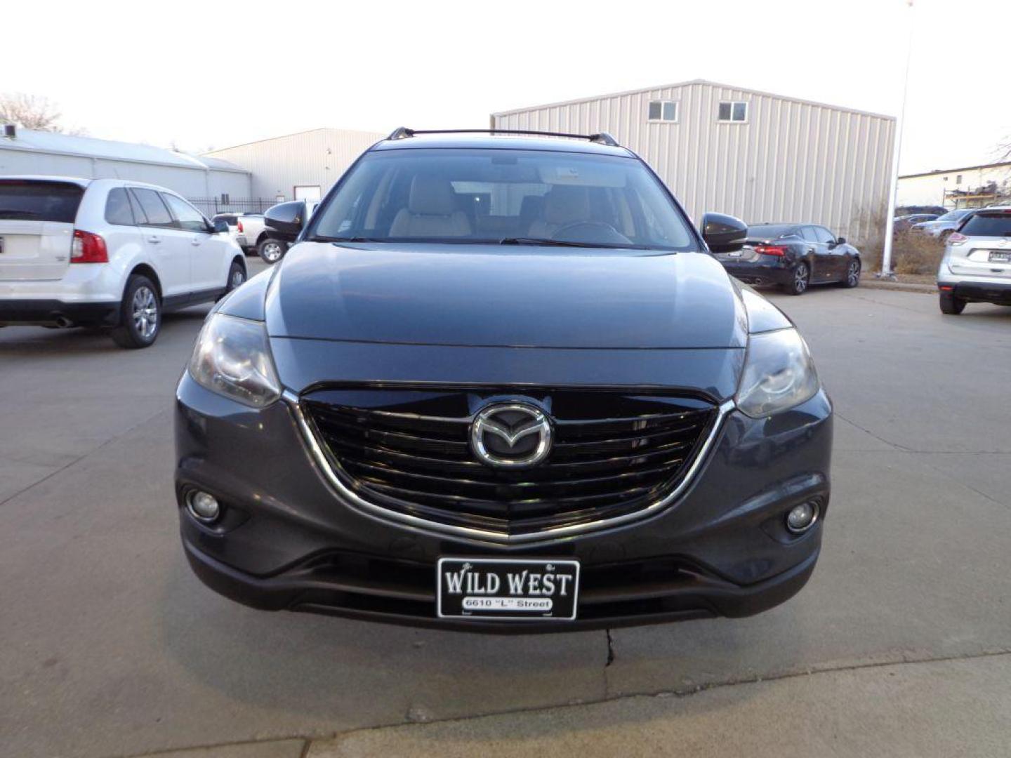 2014 GRAY MAZDA CX-9 GRAND TOURING (JM3TB3DV8E0) with an 3.7L engine, Automatic transmission, located at 6610 L St., Omaha, NE, 68117, (402) 731-7800, 41.212872, -96.014702 - 1-OWNER CLEAN CARFAX LOW MILEAGE LOADED WITH HEATED SEATS, 3RD ROW, SUNROOF, NAV, BACKUP CAM, BOSE AND MUCH MORE! *****We have found that most customers do the majority of their shopping online before visiting a dealership. For this reason we feel it necessary to have a competitive price on o - Photo#1