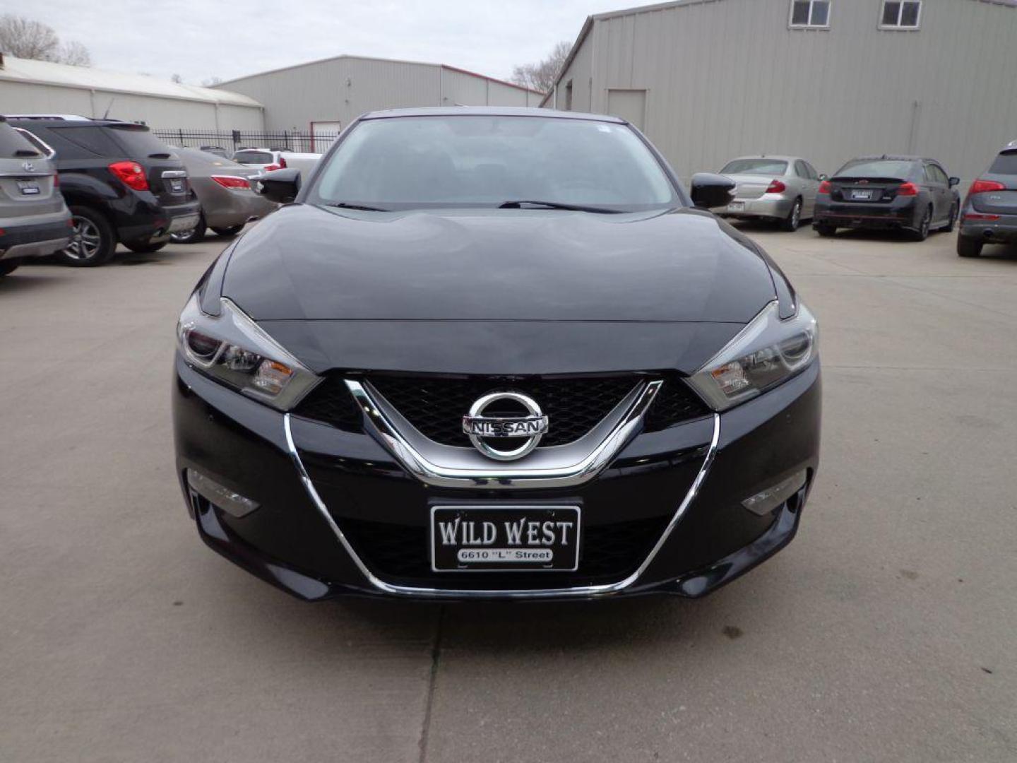 2017 BLACK NISSAN MAXIMA SL (1N4AA6AP1HC) with an 3.5L engine, Continuously Variable transmission, located at 6610 L St., Omaha, NE, 68117, (402) 731-7800, 41.212872, -96.014702 - Photo#1