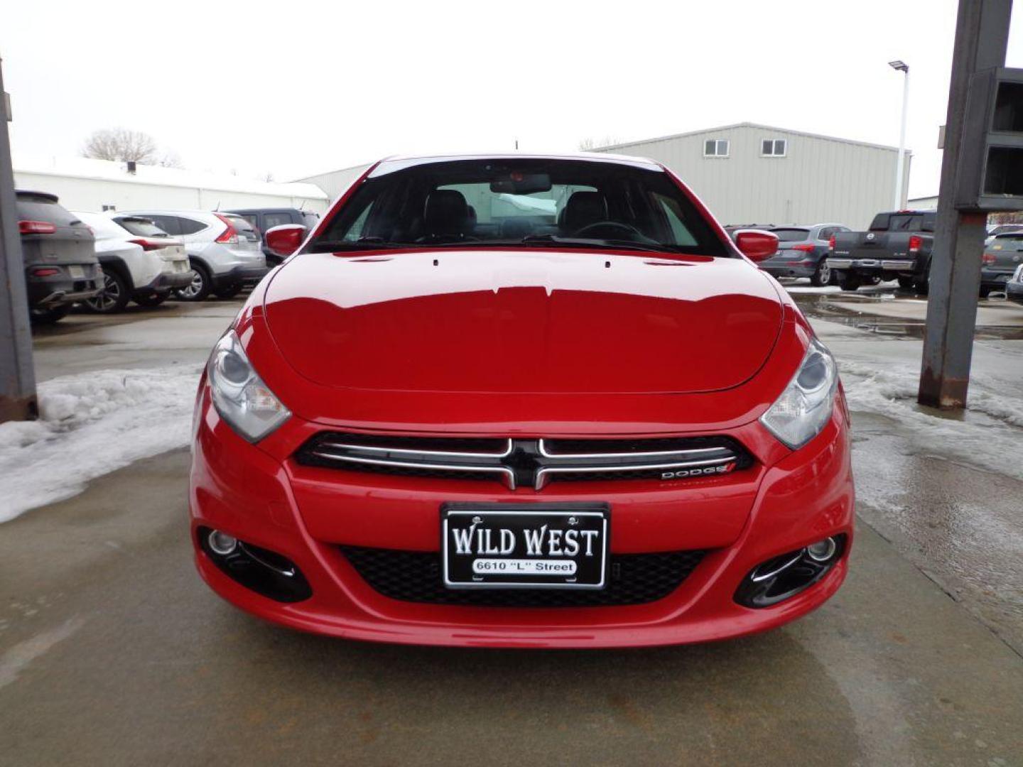 2013 RED DODGE DART LIMITED (1C3CDFCA1DD) with an 2.0L engine, Automatic transmission, located at 6610 L St., Omaha, NE, 68117, (402) 731-7800, 41.212872, -96.014702 - Photo#1