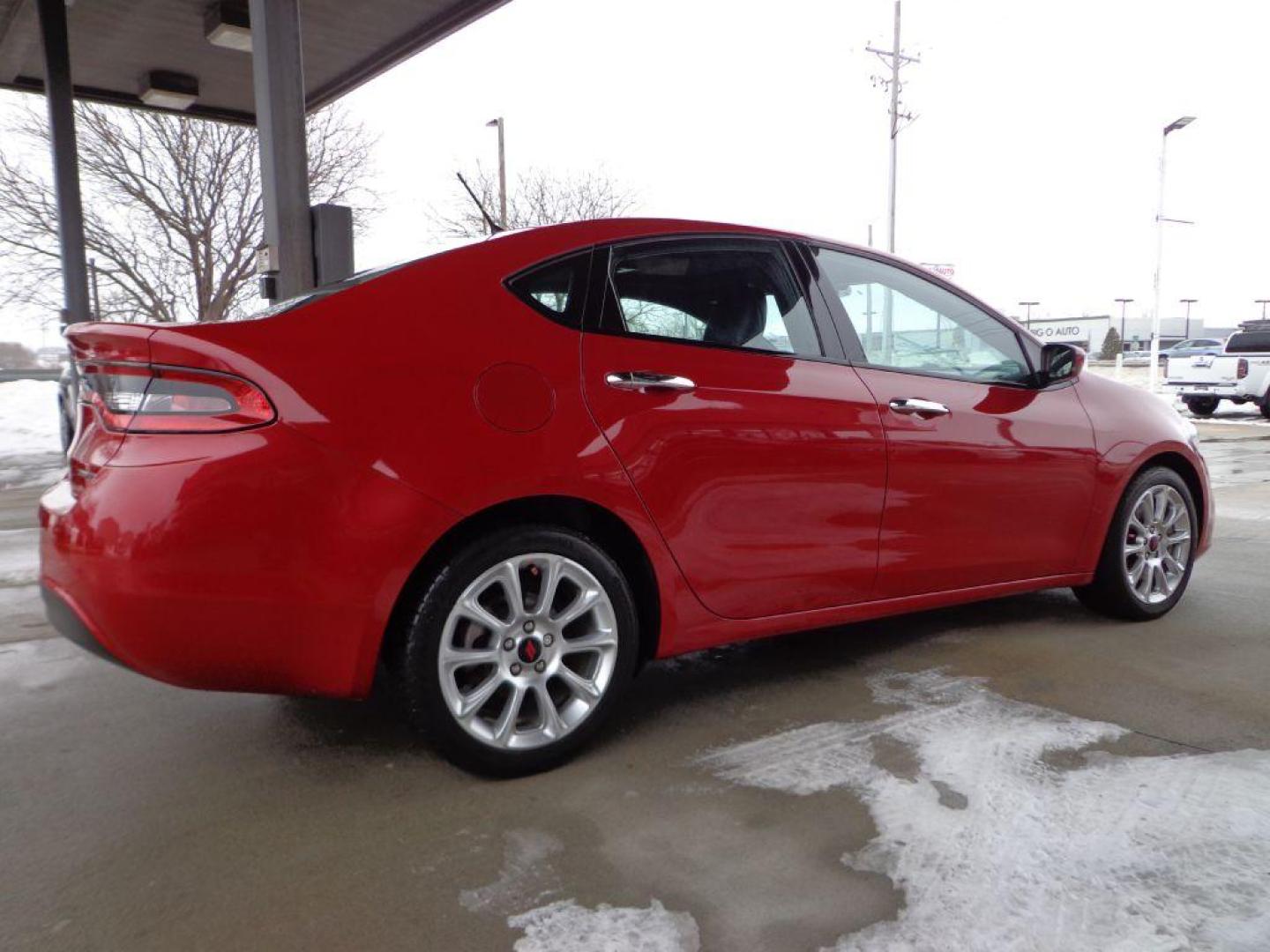 2013 RED DODGE DART LIMITED (1C3CDFCA1DD) with an 2.0L engine, Automatic transmission, located at 6610 L St., Omaha, NE, 68117, (402) 731-7800, 41.212872, -96.014702 - Photo#3