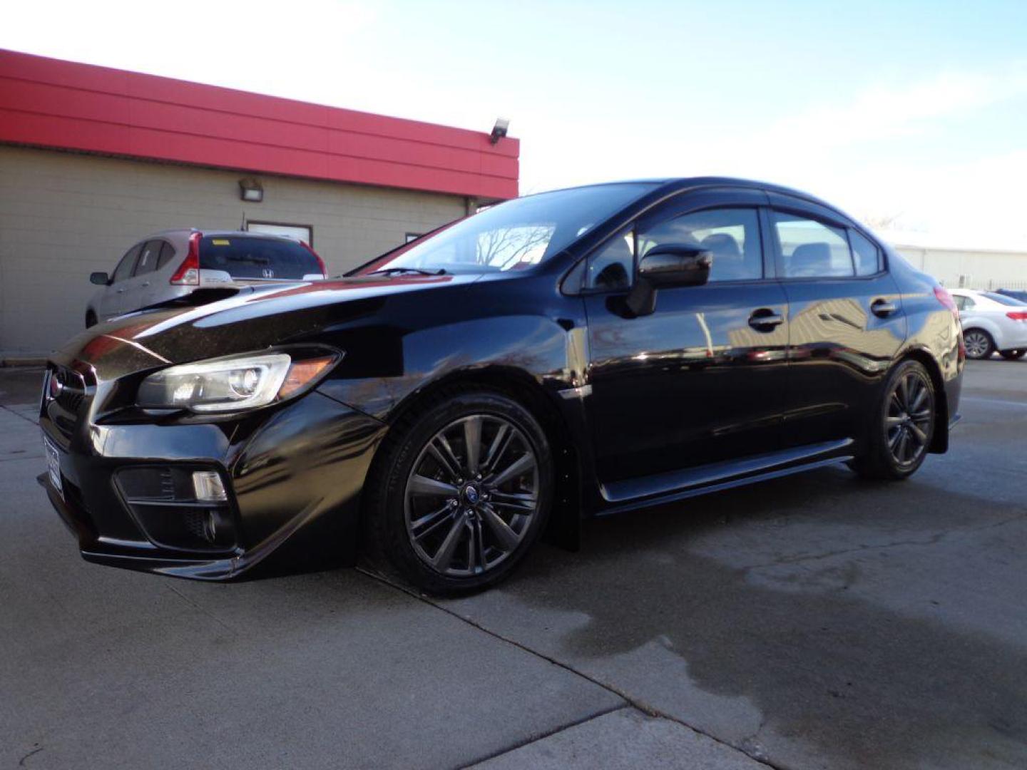 2015 BLACK SUBARU WRX LIMITED (JF1VA1G64F9) with an 2.0L engine, Manual transmission, located at 6610 L St., Omaha, NE, 68117, (402) 731-7800, 41.212872, -96.014702 - Photo#0