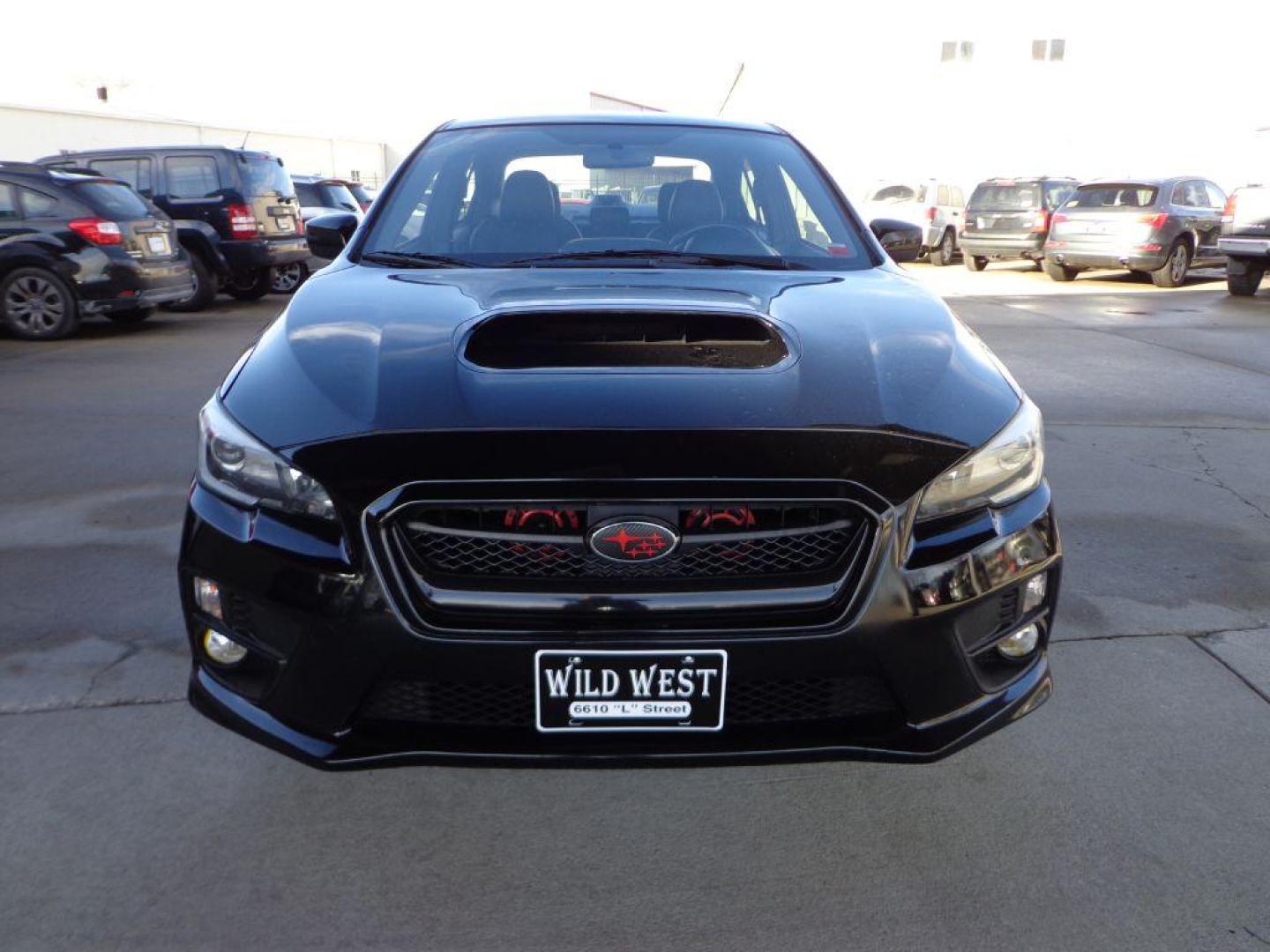 2015 BLACK SUBARU WRX LIMITED (JF1VA1G64F9) with an 2.0L engine, Manual transmission, located at 6610 L St., Omaha, NE, 68117, (402) 731-7800, 41.212872, -96.014702 - Photo#1