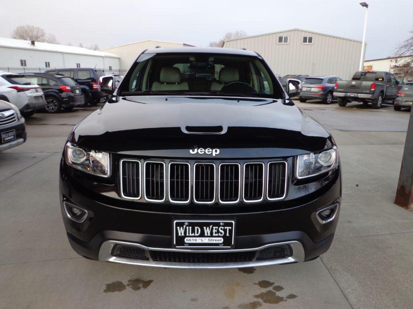 2015 BLACK JEEP GRAND CHEROKEE LIMITED (1C4RJFBG0FC) with an 3.6L engine, Automatic transmission, located at 6610 L St., Omaha, NE, 68117, (402) 731-7800, 41.212872, -96.014702 - Photo#1