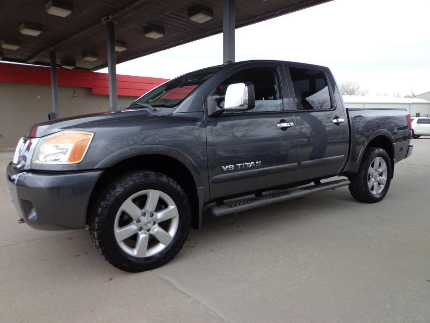 2011 GRAY NISSAN TITAN SL (1N6AA0EC5BN) with an 5.6L engine, Automatic transmission, located at 6610 L St., Omaha, NE, 68117, (402) 731-7800, 41.212872, -96.014702 - 2-OWNER CLEAN CARFAX RUST-FREE LOW MILE SL PACKAGE WITH HEATED LEATHER, SUNROOF, REAR ENTERTAINMENT, NAV AND NEWER TIRES! *****We have found that most customers do the majority of their shopping online before visiting a dealership. For this reason we feel it necessary to have a competitive pr - Photo#0