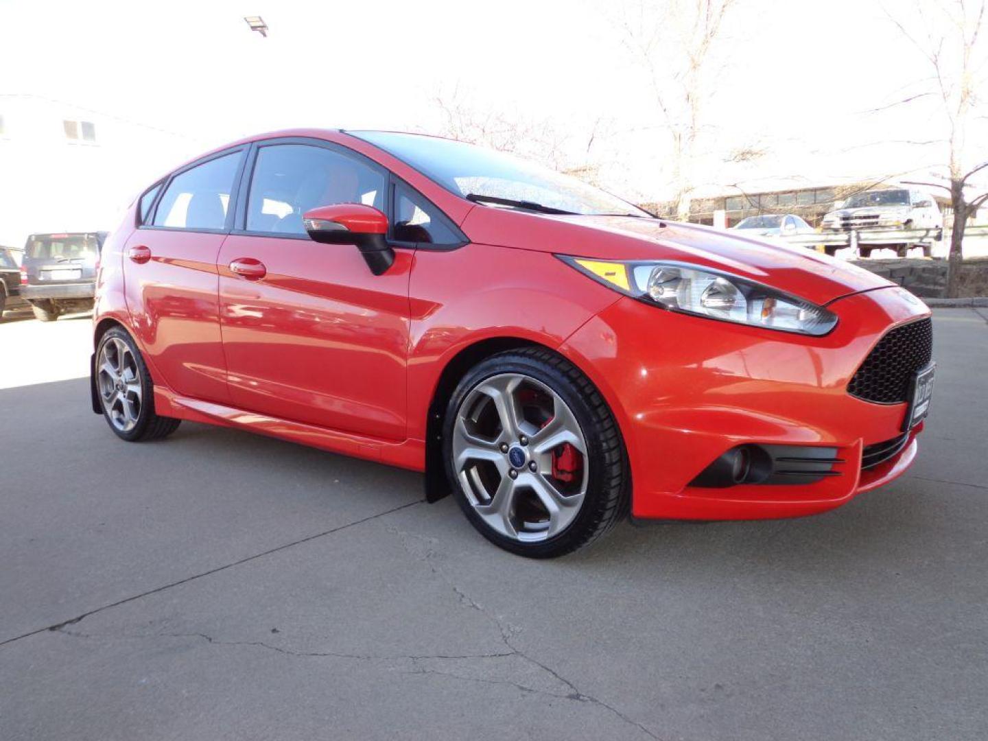 2014 RED FORD FIESTA ST (3FADP4GX6EM) with an 1.6L engine, 6-Speed Manual transmission, located at 6610 L St., Omaha, NE, 68117, (402) 731-7800, 41.212872, -96.014702 - 1-OWNER CLEAN CARFAX LOW MILEAGE LOADED WITH RECARO PACKAGE, SUNROOF, NAV AND NEWER TIRES! *****We have found that most customers do the majority of their shopping online before visiting a dealership. For this reason we feel it necessary to have a competitive price on our used vehicles right u - Photo#2