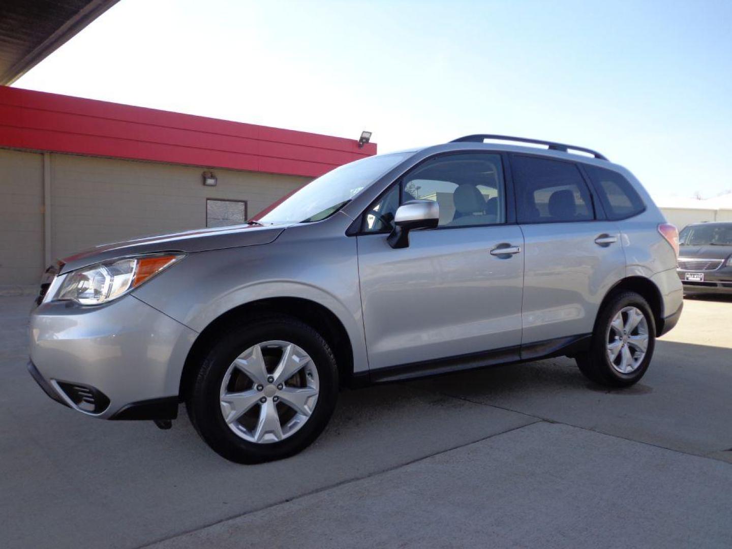 2014 SILVER SUBARU FORESTER 2.5I PREMIUM (JF2SJAEC1EH) with an 2.5L engine, Continuously Variable transmission, located at 6610 L St., Omaha, NE, 68117, (402) 731-7800, 41.212872, -96.014702 - 2-OWNER CLEAN CARFAX LOW MILEAGE WITH PANORAMIC ROOF, HEATED SEATS, BACKUP CAM AND NEWER TIRES! *****We have found that most customers do the majority of their shopping online before visiting a dealership. For this reason we feel it necessary to have a competitive price on our used vehicles rig - Photo#0