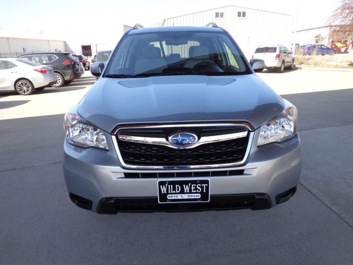 2014 SILVER SUBARU FORESTER 2.5I PREMIUM (JF2SJAEC1EH) with an 2.5L engine, Continuously Variable transmission, located at 6610 L St., Omaha, NE, 68117, (402) 731-7800, 41.212872, -96.014702 - 2-OWNER CLEAN CARFAX LOW MILEAGE WITH PANORAMIC ROOF, HEATED SEATS, BACKUP CAM AND NEWER TIRES! *****We have found that most customers do the majority of their shopping online before visiting a dealership. For this reason we feel it necessary to have a competitive price on our used vehicles rig - Photo#1