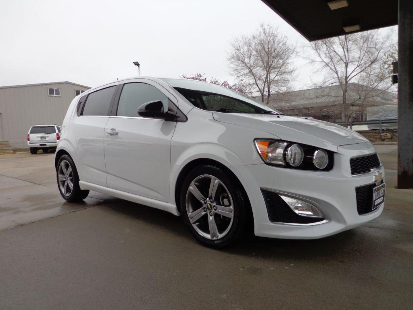 2015 WHITE CHEVROLET SONIC RS (1G1JG6SBXF4) with an 1.4L engine, Automatic transmission, located at 6610 L St., Omaha, NE, 68117, (402) 731-7800, 41.212872, -96.014702 - 1-OWNER CLEAN CARFAX LOW MILEAGE LOADED WITH A SUNROOF, BACKUP CAM AND NEWER TIRES! *****We have found that most customers do the majority of their shopping online before visiting a dealership. For this reason we feel it necessary to have a competitive price on our used vehicles right up front. - Photo#2