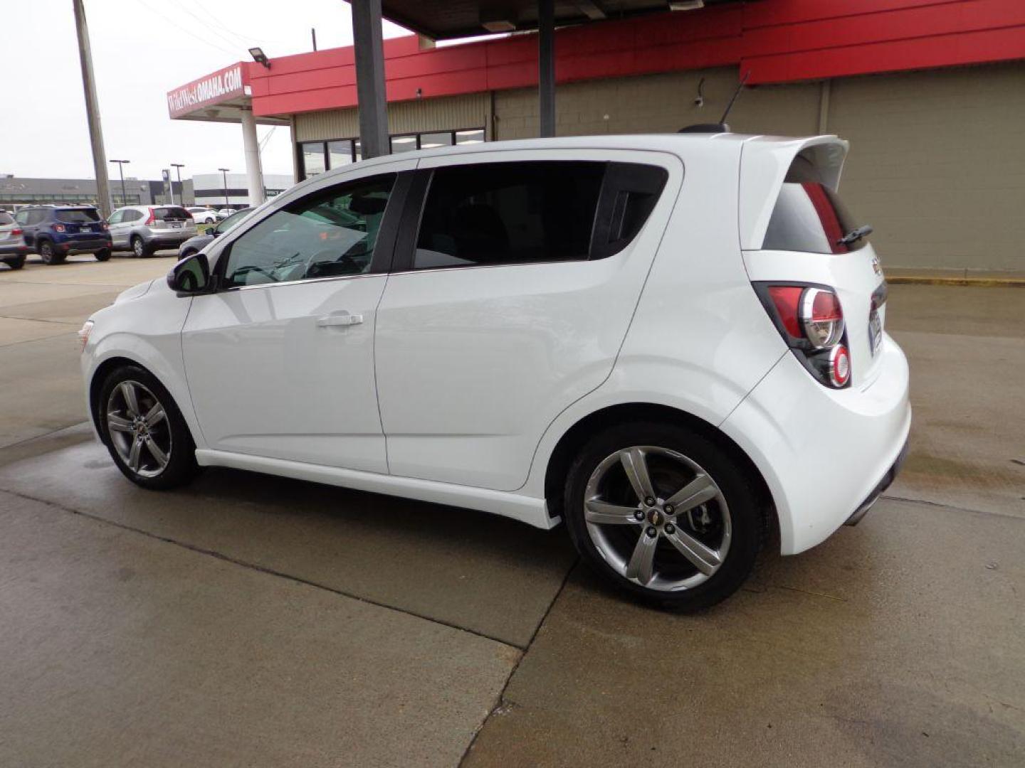 2015 WHITE CHEVROLET SONIC RS (1G1JG6SBXF4) with an 1.4L engine, Automatic transmission, located at 6610 L St., Omaha, NE, 68117, (402) 731-7800, 41.212872, -96.014702 - 1-OWNER CLEAN CARFAX LOW MILEAGE LOADED WITH A SUNROOF, BACKUP CAM AND NEWER TIRES! *****We have found that most customers do the majority of their shopping online before visiting a dealership. For this reason we feel it necessary to have a competitive price on our used vehicles right up front. - Photo#5