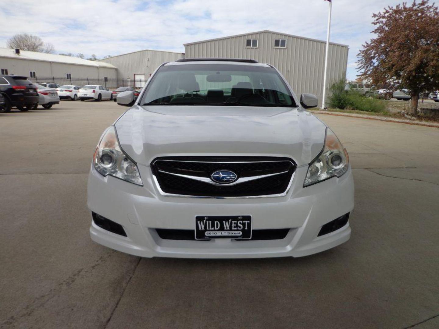 2011 WHITE SUBARU LEGACY 3.6R LIMITED (4S3BMDL68B2) with an 3.6L engine, Automatic transmission, located at 6610 L St., Omaha, NE, 68117, (402) 731-7800, 41.212872, -96.014702 - 1-OWNER CLEAN CARFAX LOW MILEAGE LOADED WITH HEATED LEATHER, SUNROOF, NAV, BACKUP CAM, PREMIUM AUDIO AND NEWER TIRES! *****We have found that most customers do the majority of their shopping online before visiting a dealership. For this reason we feel it necessary to have a competitive price o - Photo#1