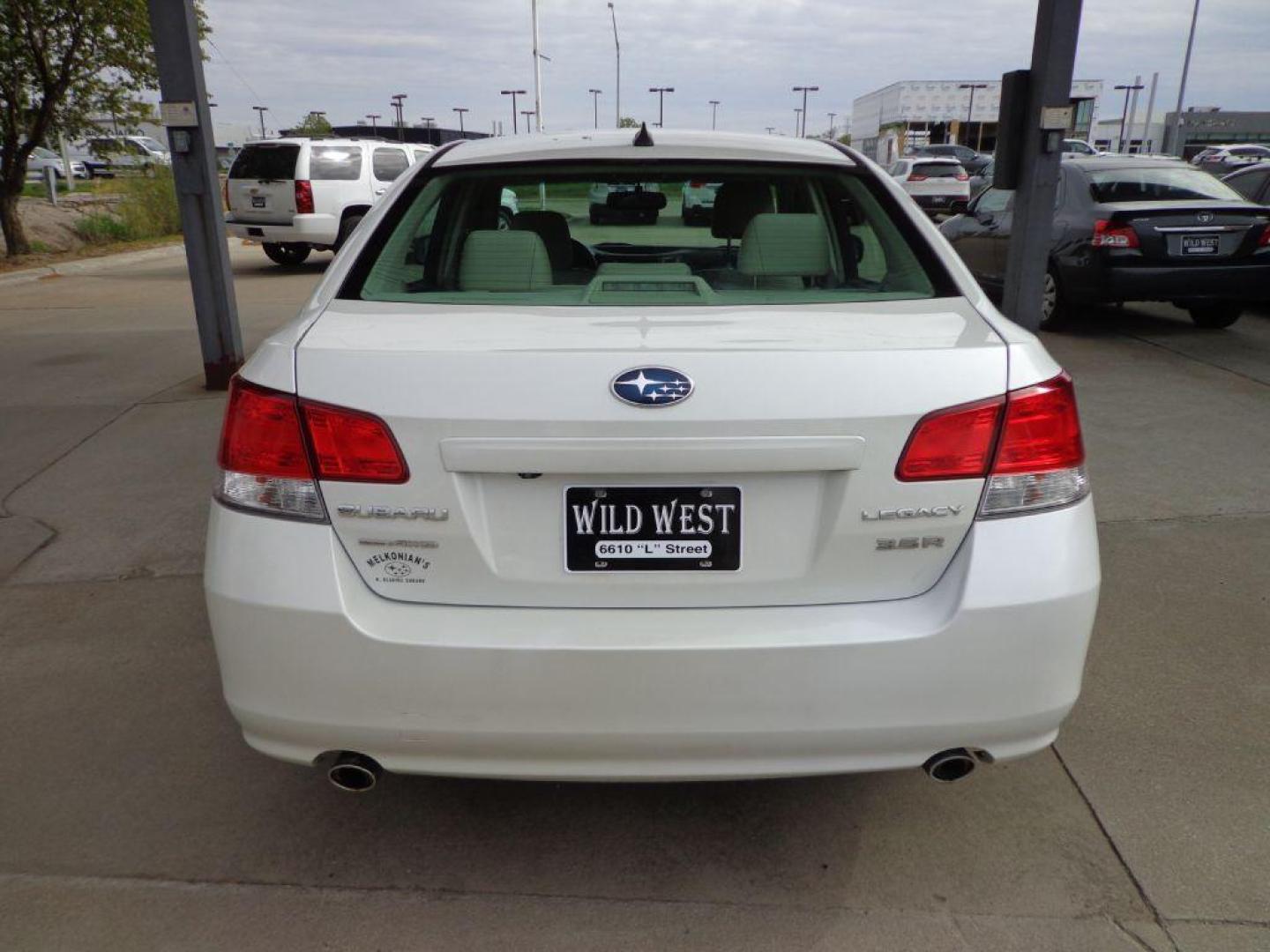 2011 WHITE SUBARU LEGACY 3.6R LIMITED (4S3BMDL68B2) with an 3.6L engine, Automatic transmission, located at 6610 L St., Omaha, NE, 68117, (402) 731-7800, 41.212872, -96.014702 - 1-OWNER CLEAN CARFAX LOW MILEAGE LOADED WITH HEATED LEATHER, SUNROOF, NAV, BACKUP CAM, PREMIUM AUDIO AND NEWER TIRES! *****We have found that most customers do the majority of their shopping online before visiting a dealership. For this reason we feel it necessary to have a competitive price o - Photo#4