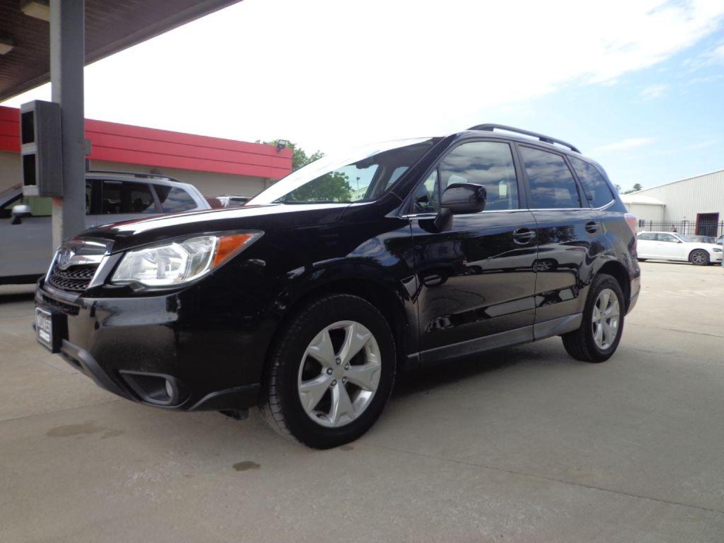 2015 BLACK SUBARU FORESTER 2.5I LIMITED (JF2SJAKC9FH) with an 2.5L engine, Continuously Variable transmission, located at 6610 L St., Omaha, NE, 68117, (402) 731-7800, 41.212872, -96.014702 - Photo#0