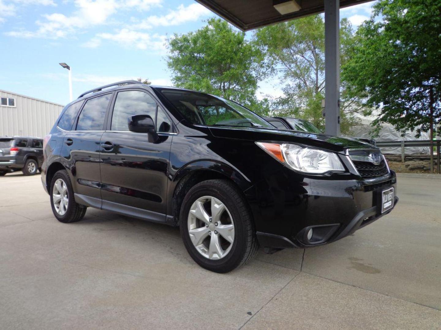 2015 BLACK SUBARU FORESTER 2.5I LIMITED (JF2SJAKC9FH) with an 2.5L engine, Continuously Variable transmission, located at 6610 L St., Omaha, NE, 68117, (402) 731-7800, 41.212872, -96.014702 - Photo#2