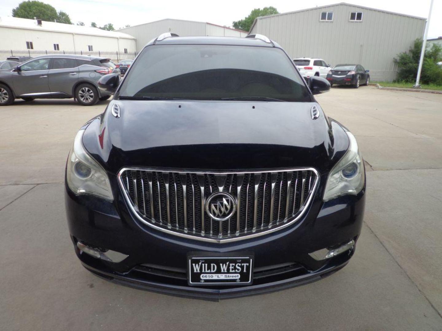 2016 BLUE BUICK ENCLAVE LEATHER (5GAKVBKD8GJ) with an 3.6L engine, Automatic transmission, located at 6610 L St., Omaha, NE, 68117, (402) 731-7800, 41.212872, -96.014702 - Photo#1