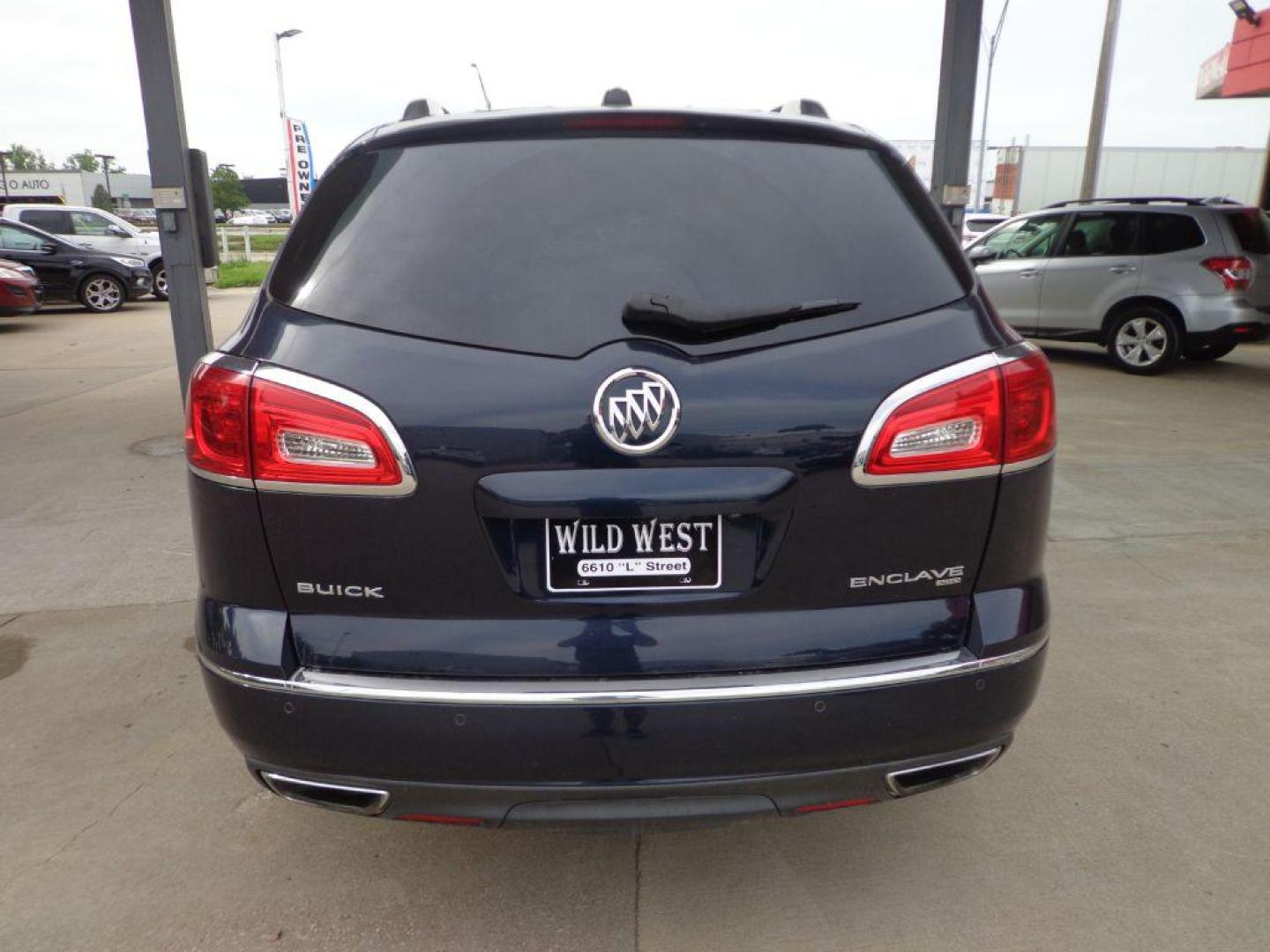 2016 BLUE BUICK ENCLAVE LEATHER (5GAKVBKD8GJ) with an 3.6L engine, Automatic transmission, located at 6610 L St., Omaha, NE, 68117, (402) 731-7800, 41.212872, -96.014702 - Photo#4