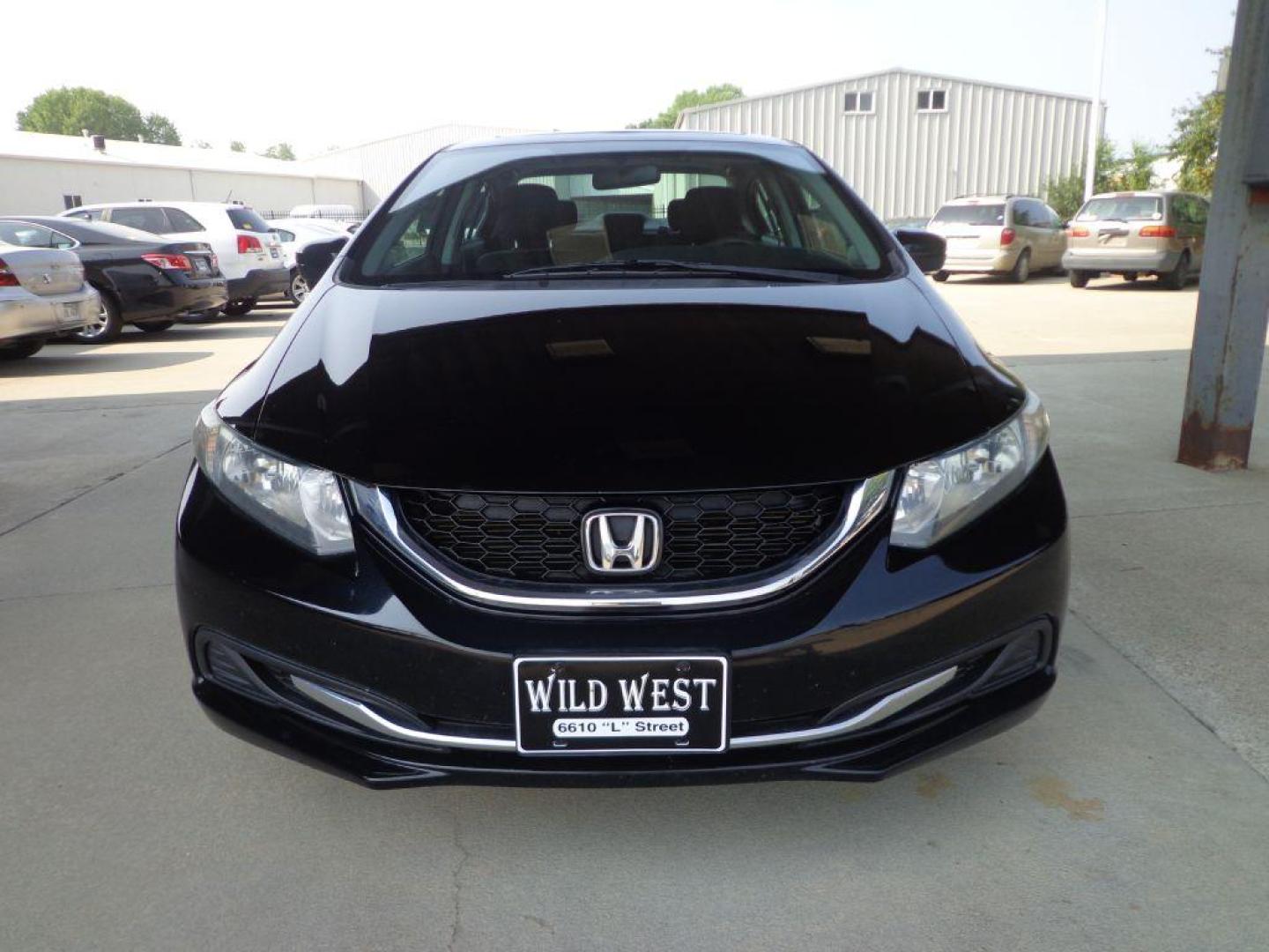 2014 BLACK HONDA CIVIC EX (2HGFB2F86EH) with an 1.8L engine, Continuously Variable transmission, located at 6610 L St., Omaha, NE, 68117, (402) 731-7800, 41.212872, -96.014702 - Photo#1