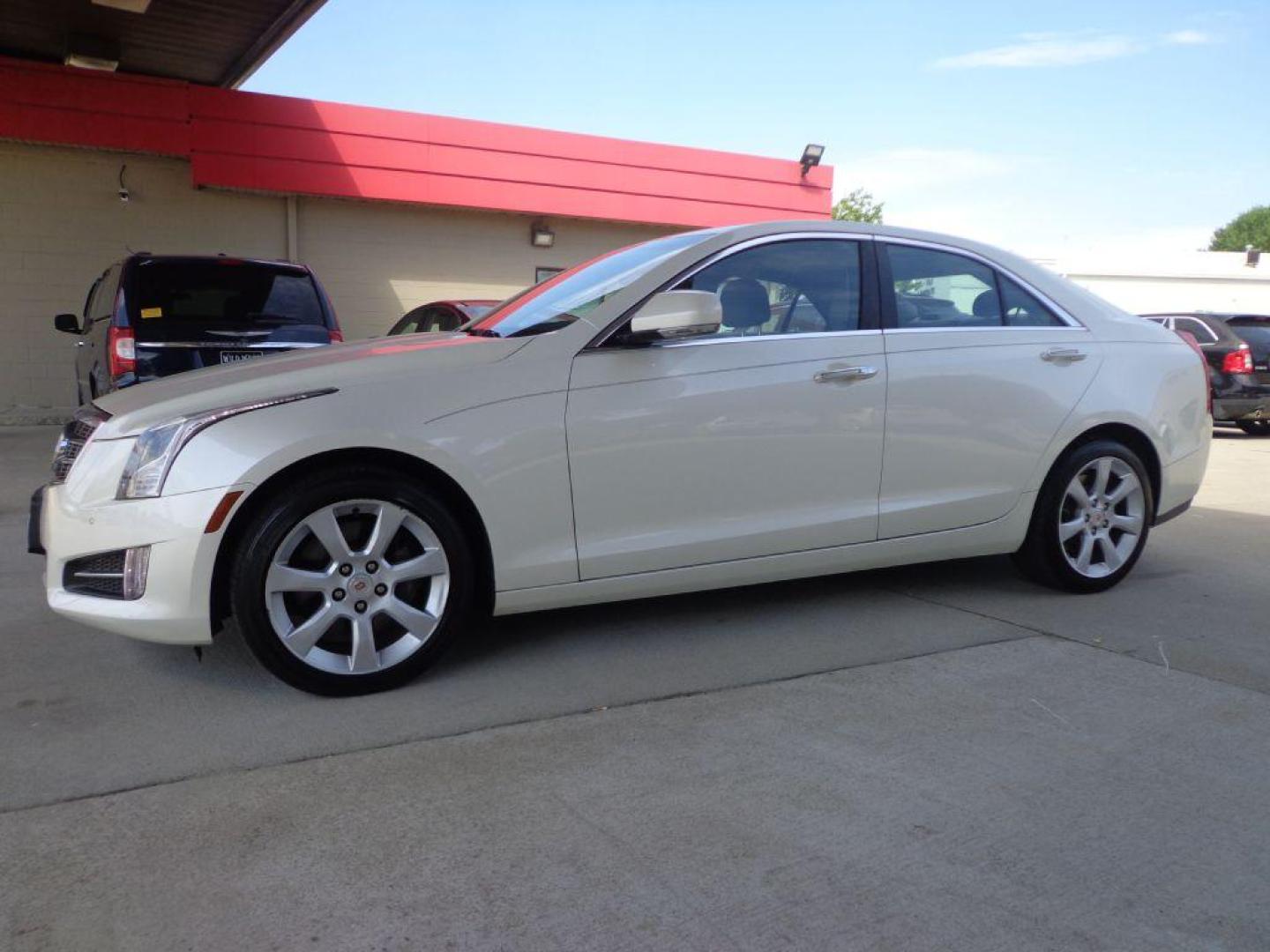 2013 WHITE CADILLAC ATS PREMIUM (1G6AL5SX3D0) with an 2.0L engine, Automatic transmission, located at 6610 L St., Omaha, NE, 68117, (402) 731-7800, 41.212872, -96.014702 - SHARP 2-OWNER CLEAN CARFAX LOW MILEAGE PREMIUM PACKAGE LOADED WITH OPTIONS AND NEWER TIRES! *****We have found that most customers do the majority of their shopping online before visiting a dealership. For this reason we feel it necessary to have a competitive price on our used vehicles righ - Photo#0