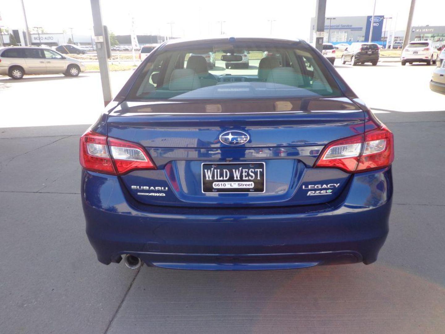 2015 BLUE SUBARU LEGACY 2.5I LIMITED (4S3BNAJ67F3) with an 2.5L engine, Continuously Variable transmission, located at 6610 L St., Omaha, NE, 68117, (402) 731-7800, 41.212872, -96.014702 - 1-OWNER, CLEAN CARFAX, LOW MILEAGE, PREMIUM AUDIO, BLIND SPOT ASSIST AND NEWER TIRES! *****We have found that most customers do the majority of their shopping online before visiting a dealership. For this reason we feel it necessary to have a competitive price on our used vehicles right up fro - Photo#4