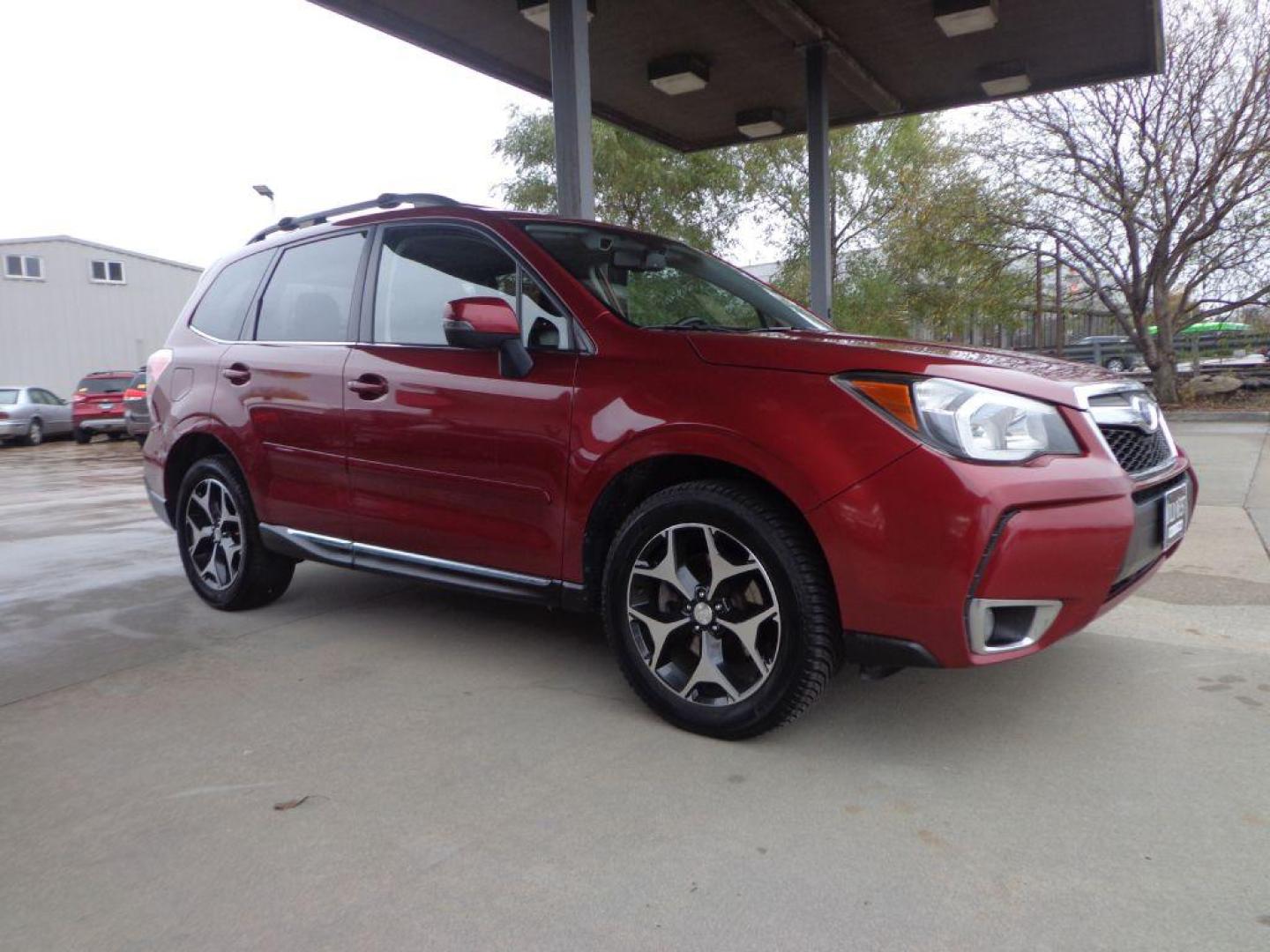 2015 MAROON SUBARU FORESTER 2.0XT TOURING (JF2SJGWC9FH) with an 2.0L engine, Continuously Variable transmission, located at 6610 L St., Omaha, NE, 68117, (402) 731-7800, 41.212872, -96.014702 - 2-OWNER, CLEAN CARFAX, LOW MILEAGE LOADED WITH OPTIONS AND NEWER TIRES! *****We have found that most customers do the majority of their shopping online before visiting a dealership. For this reason we feel it necessary to have a competitive price on our used vehicles right up front. We spend ti - Photo#2