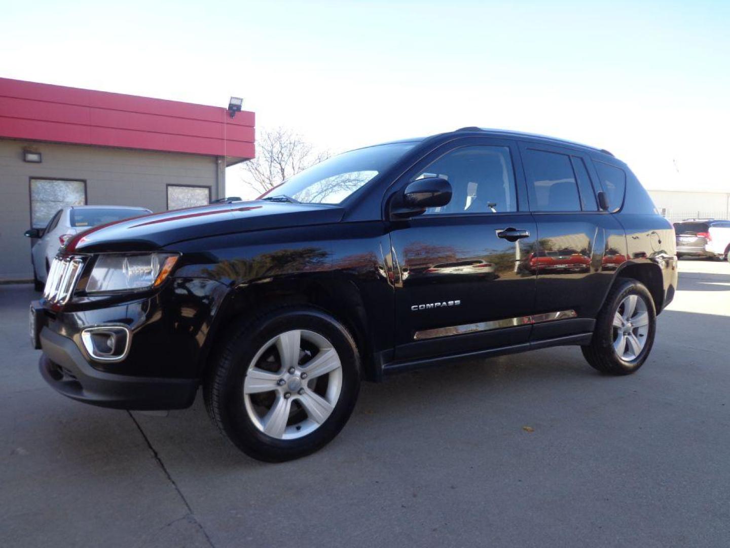 2016 BLACK JEEP COMPASS HIGH ALTITUDE (1C4NJDEB6GD) with an 2.4L engine, Automatic transmission, located at 6610 L St., Omaha, NE, 68117, (402) 731-7800, 41.212872, -96.014702 - Photo#0