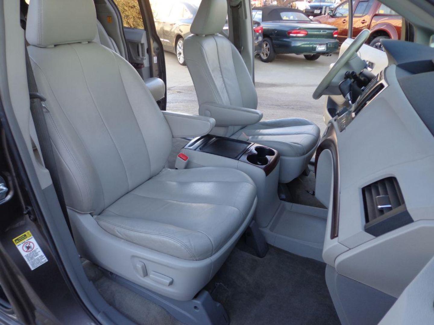 2012 GRAY TOYOTA SIENNA XLE (5TDYK3DC9CS) with an 3.5L engine, Automatic transmission, located at 6610 L St., Omaha, NE, 68117, (402) 731-7800, 41.212872, -96.014702 - 2-OWNER, CLEAN CARFAX, LOW MILEAGE, HEATED LEATHER, SUNROOF, NAV, BACKUP CAM AND NEWER TIRES! *****We have found that most customers do the majority of their shopping online before visiting a dealership. For this reason we feel it necessary to have a competitive price on our used vehicles rig - Photo#12