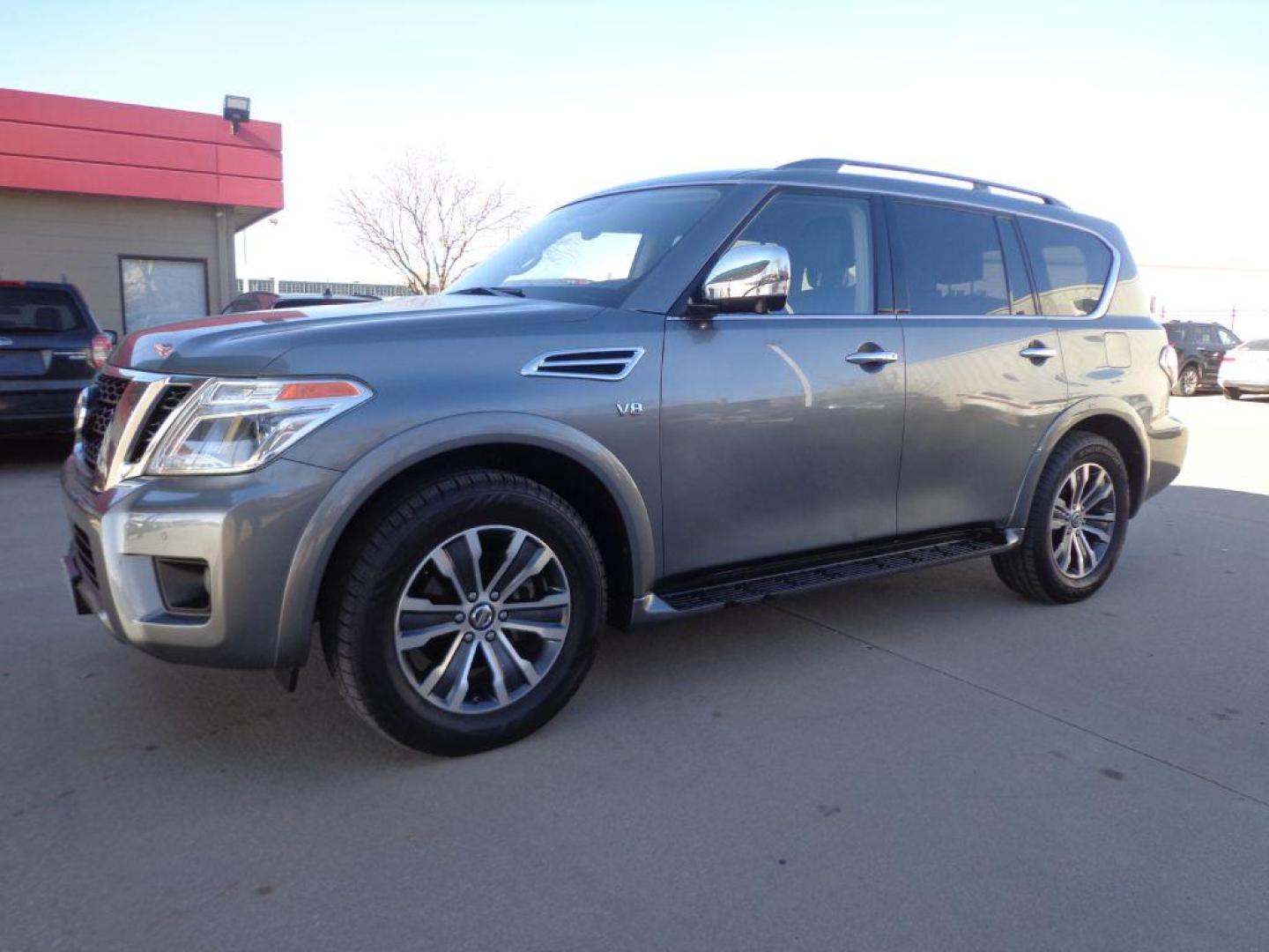 2019 GRAY NISSAN ARMADA SL (JN8AY2NC1K9) with an 5.6L engine, Automatic transmission, located at 6610 L St., Omaha, NE, 68117, (402) 731-7800, 41.212872, -96.014702 - 2-OWNER, CLEAN CARFAX, NAV, SUNROOF, DRIVER ASSIST AND NEWER TIRES! *****We have found that most customers do the majority of their shopping online before visiting a dealership. For this reason we feel it necessary to have a competitive price on our used vehicles right up front. We spend time r - Photo#0