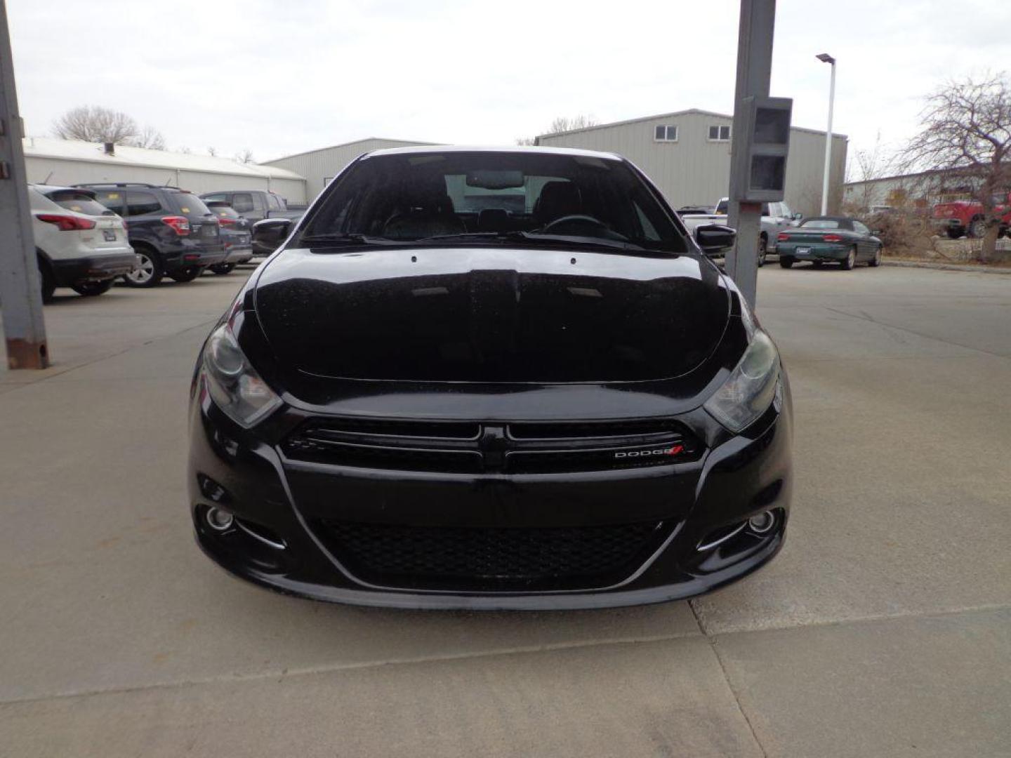 2014 BLACK DODGE DART GT (1C3CDFEB1ED) with an 2.4L engine, Automatic transmission, located at 6610 L St., Omaha, NE, 68117, (402) 731-7800, 41.212872, -96.014702 - 2-OWNER, CLEAN CARFAX, LOW MILEAGE, LOADED WITH HEATED LEATHER, HEATED STEERING WHEEL, NAV, BACKUP CAM AND NEWER TIRES! *****We have found that most customers do the majority of their shopping online before visiting a dealership. For this reason we feel it necessary to have a competitive pric - Photo#1