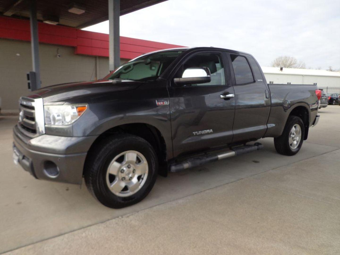 2012 GRAY TOYOTA TUNDRA DOUBLE CAB LIMITED (5TFBY5F19CX) with an 5.7L engine, Automatic transmission, located at 6610 L St., Omaha, NE, 68117, (402) 731-7800, 41.212872, -96.014702 - 2-OWNER, CLEAN CARFAX, LOW MILEAGE, RUST-FREE, HEATED LEATHER, NAV, BACKUP CAM AND NEWER TIRES! *****We have found that most customers do the majority of their shopping online before visiting a dealership. For this reason we feel it necessary to have a competitive price on our used vehicles r - Photo#0