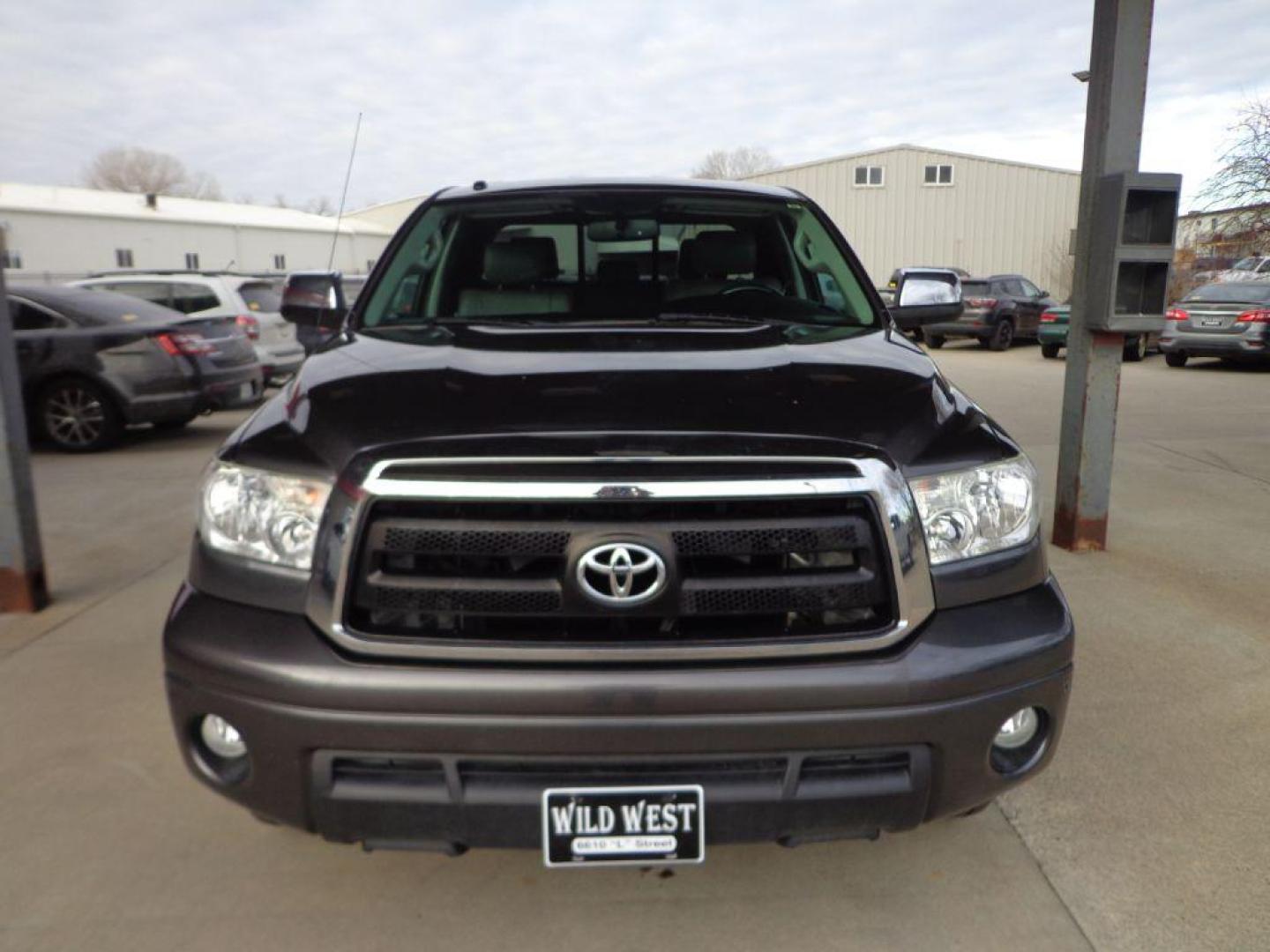 2012 GRAY TOYOTA TUNDRA DOUBLE CAB LIMITED (5TFBY5F19CX) with an 5.7L engine, Automatic transmission, located at 6610 L St., Omaha, NE, 68117, (402) 731-7800, 41.212872, -96.014702 - 2-OWNER, CLEAN CARFAX, LOW MILEAGE, RUST-FREE, HEATED LEATHER, NAV, BACKUP CAM AND NEWER TIRES! *****We have found that most customers do the majority of their shopping online before visiting a dealership. For this reason we feel it necessary to have a competitive price on our used vehicles r - Photo#1