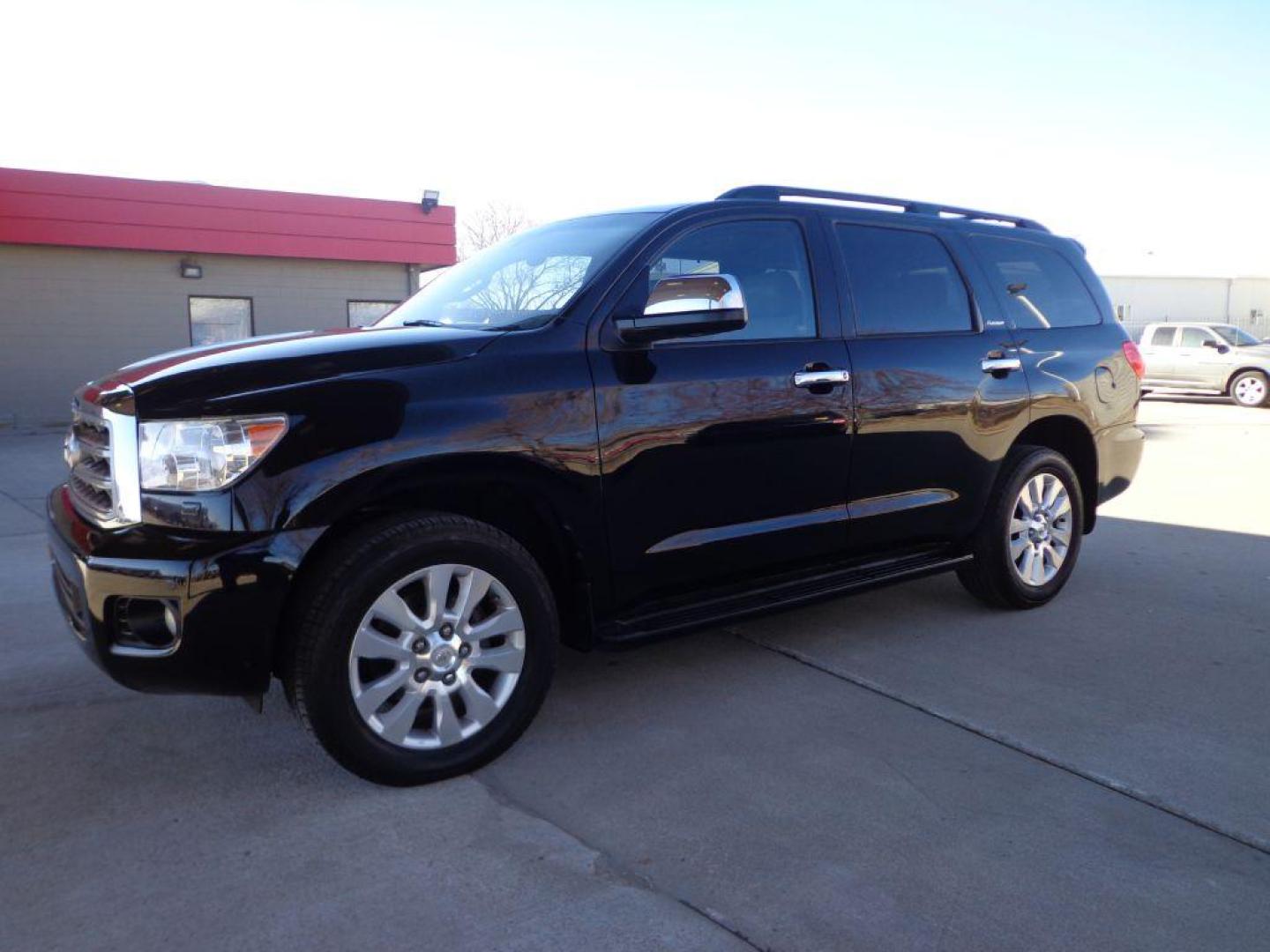 2008 BLACK TOYOTA SEQUOIA PLATINUM (5TDBY67A68S) with an 5.7L engine, Automatic transmission, located at 6610 L St., Omaha, NE, 68117, (402) 731-7800, 41.212872, -96.014702 - 2-OWNER, CLEAN CARFAX, LOADED WITH OPTIONS AND NEWER TIRES! *****We have found that most customers do the majority of their shopping online before visiting a dealership. For this reason we feel it necessary to have a competitive price on our used vehicles right up front. We spend time researc - Photo#0